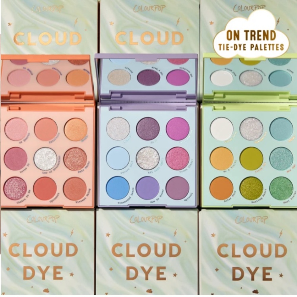 Brand New Colourpop Cloud Dye Palette Vault